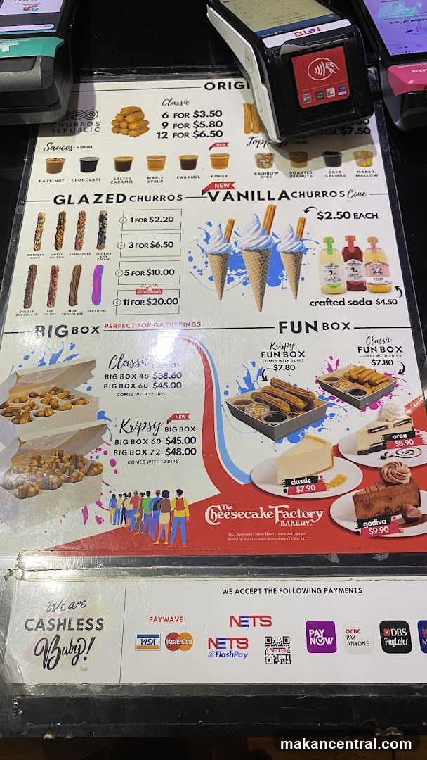 Churros Republic Menu
