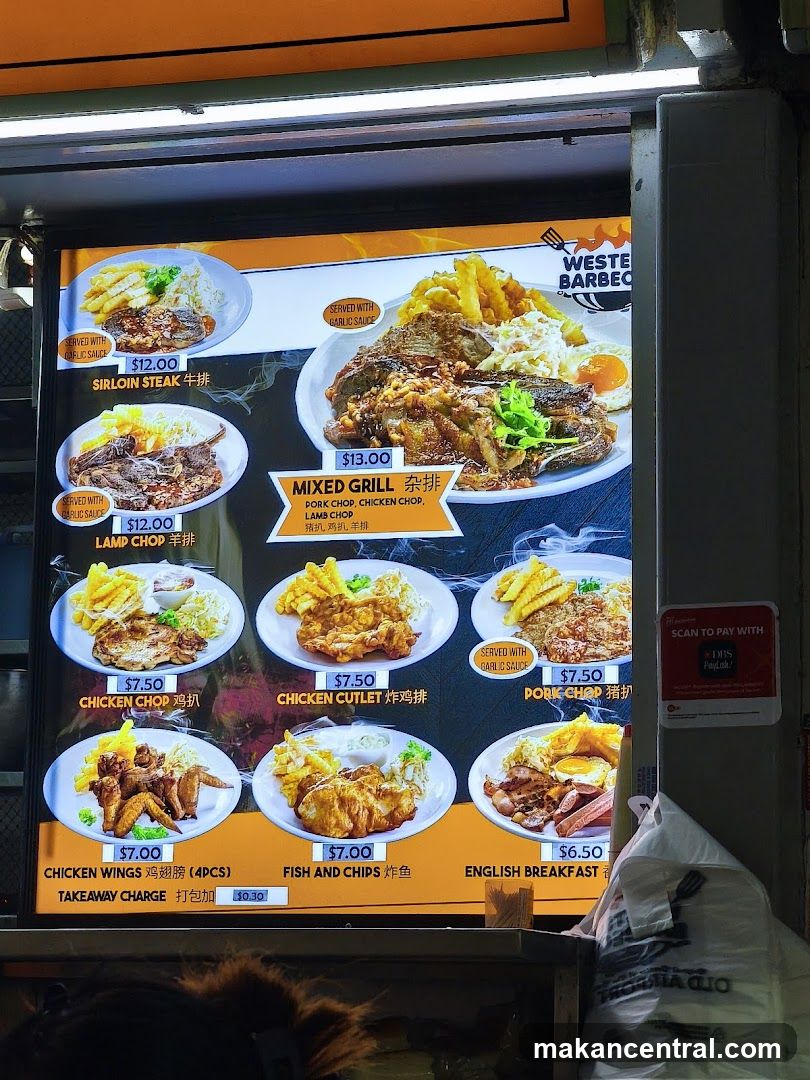 Western Barbecue Menu