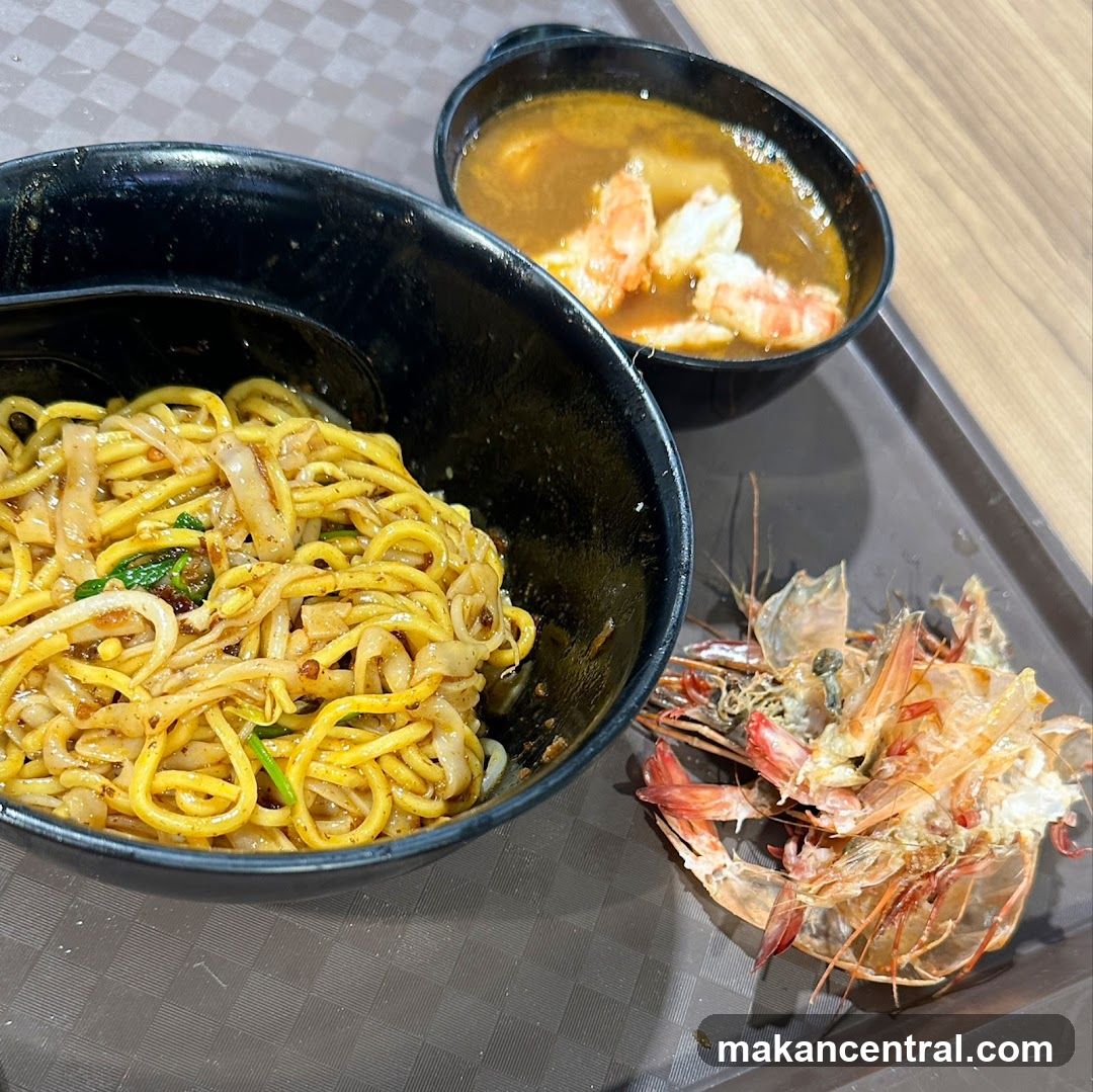 Noodles and Shrimp Soup