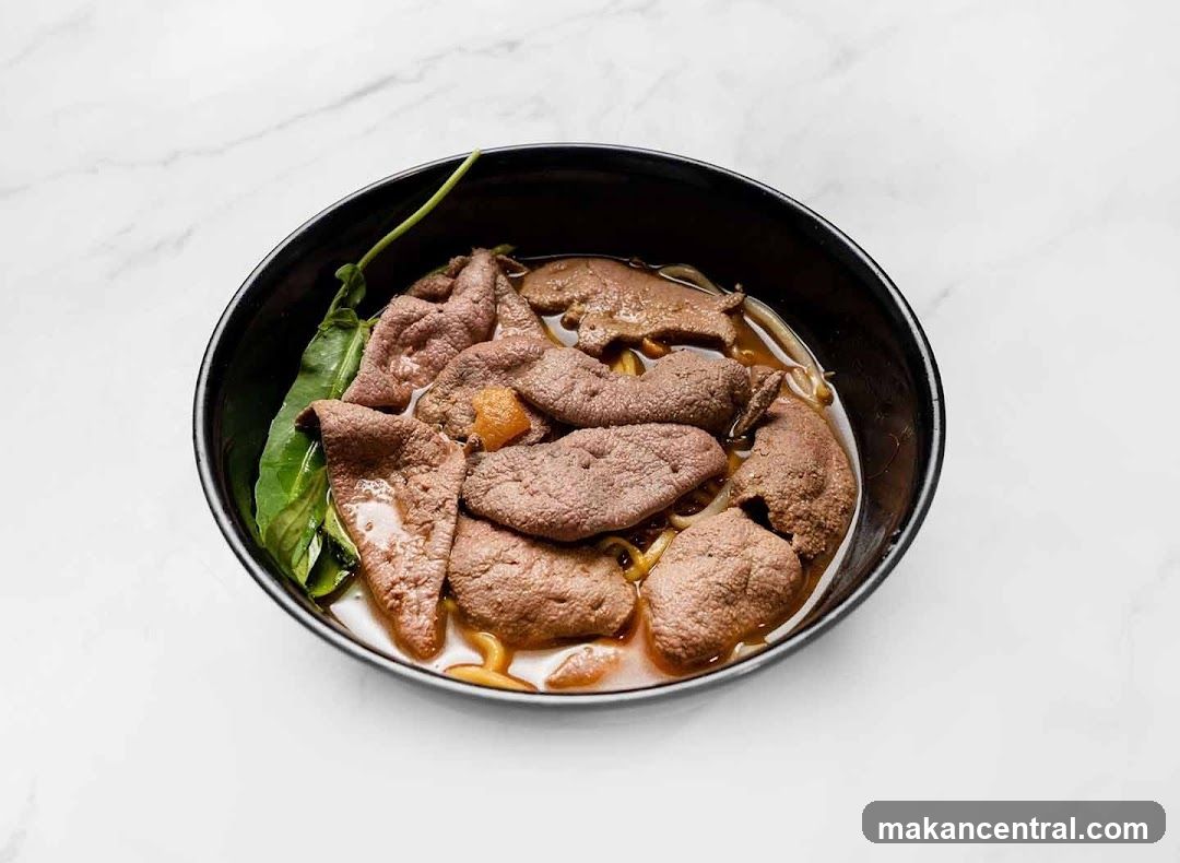 Bowl of Noodles with Liver