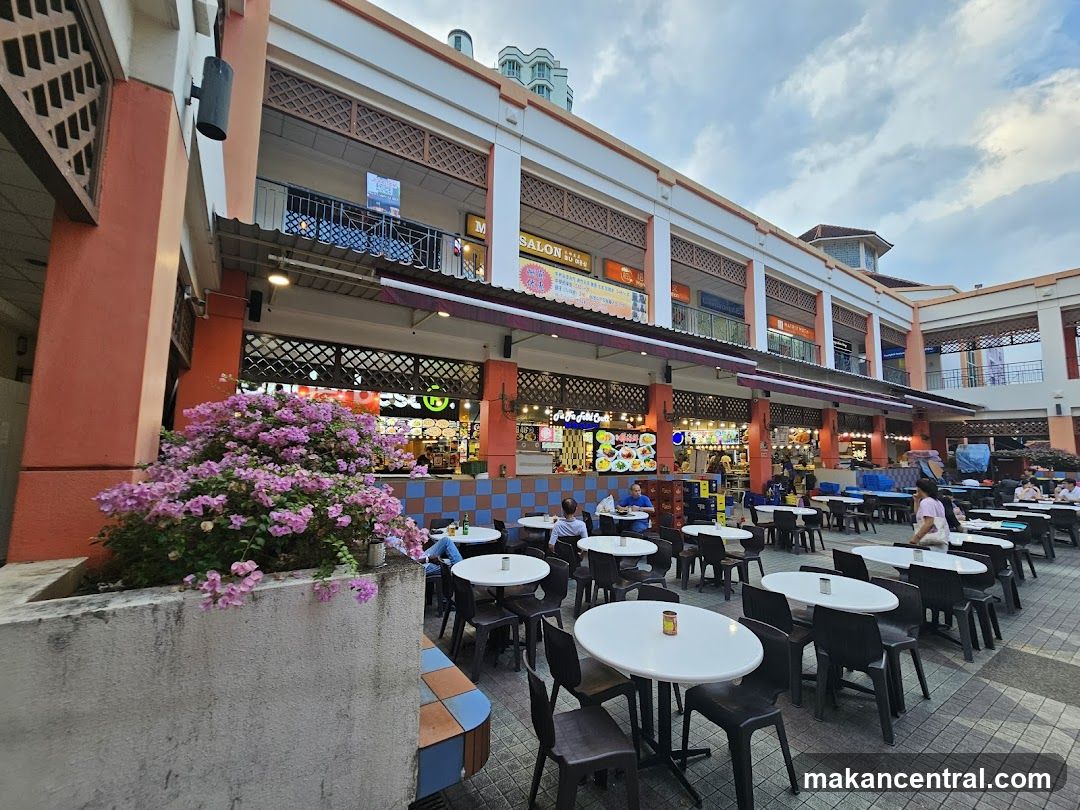 Outdoor Food Court Seating Area