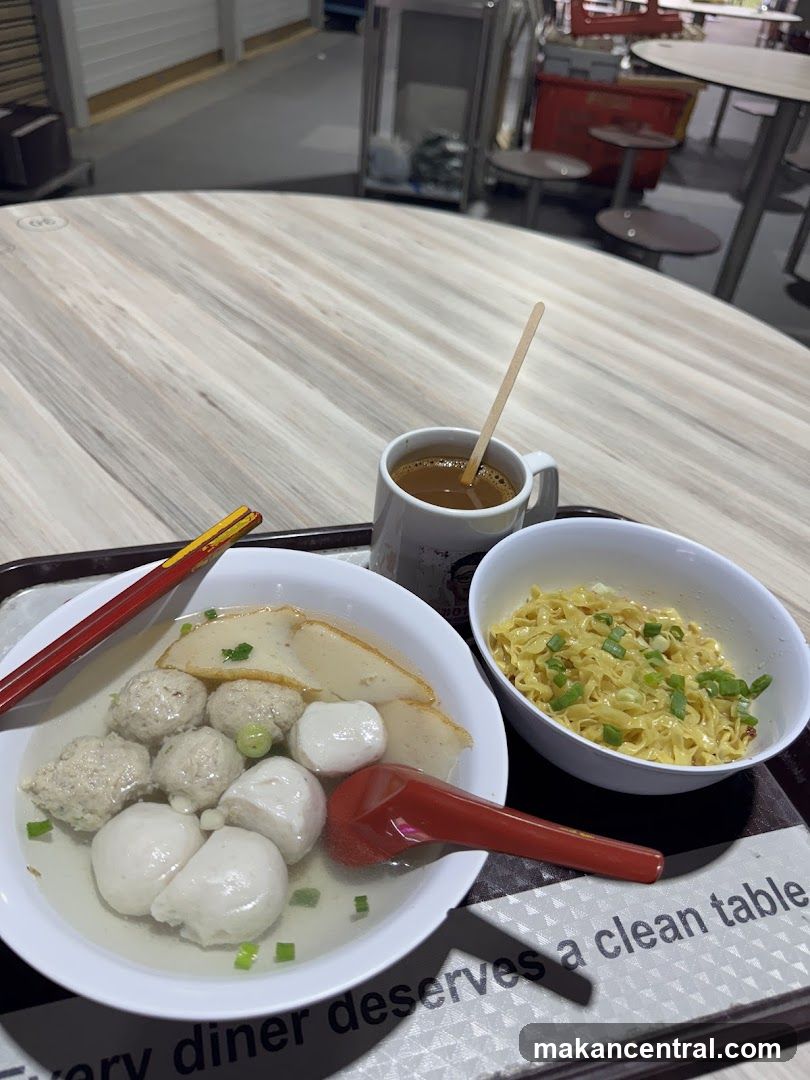 Fish Ball Noodles and Coffee