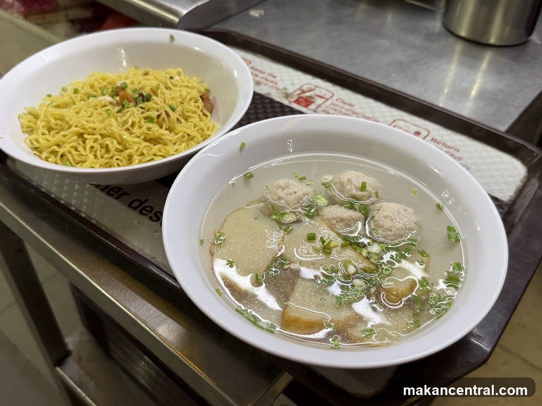 Noodles and Fishball Soup