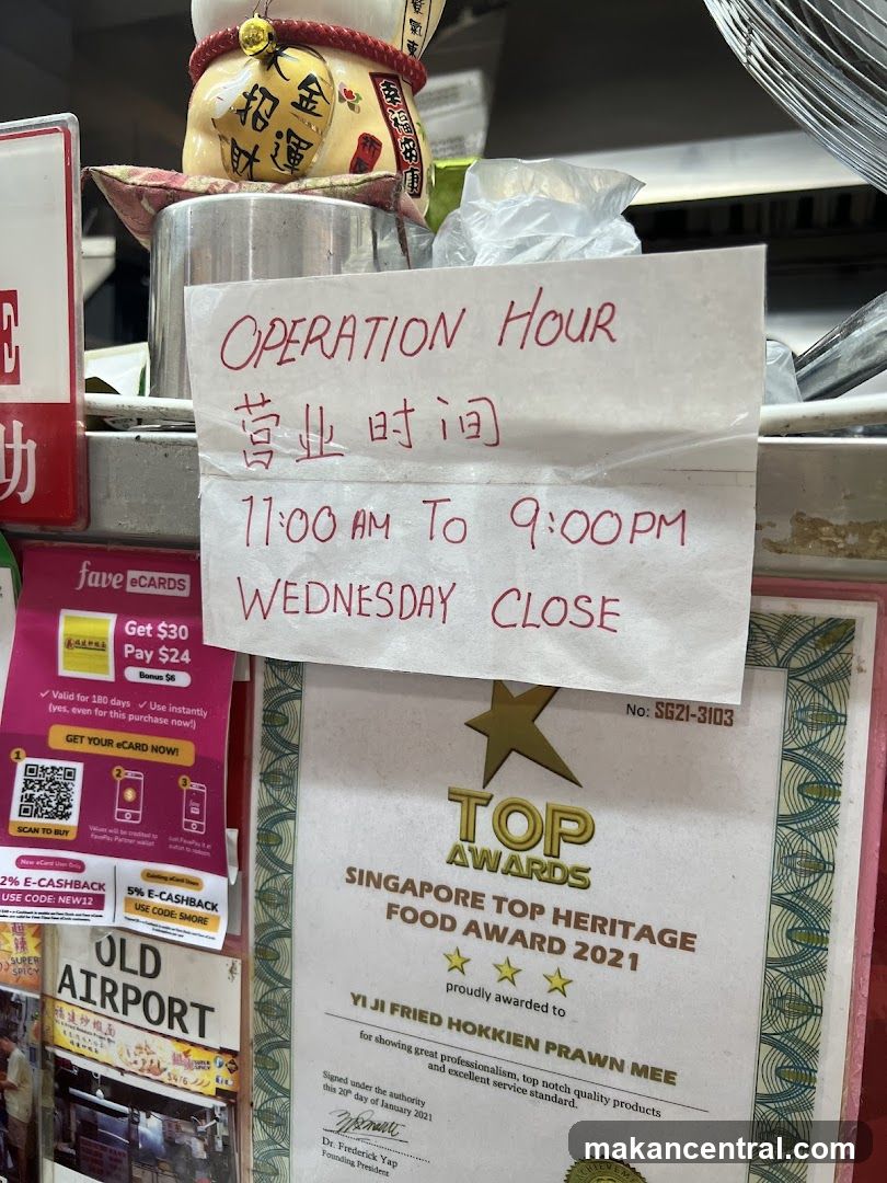 Operation Hours and Award