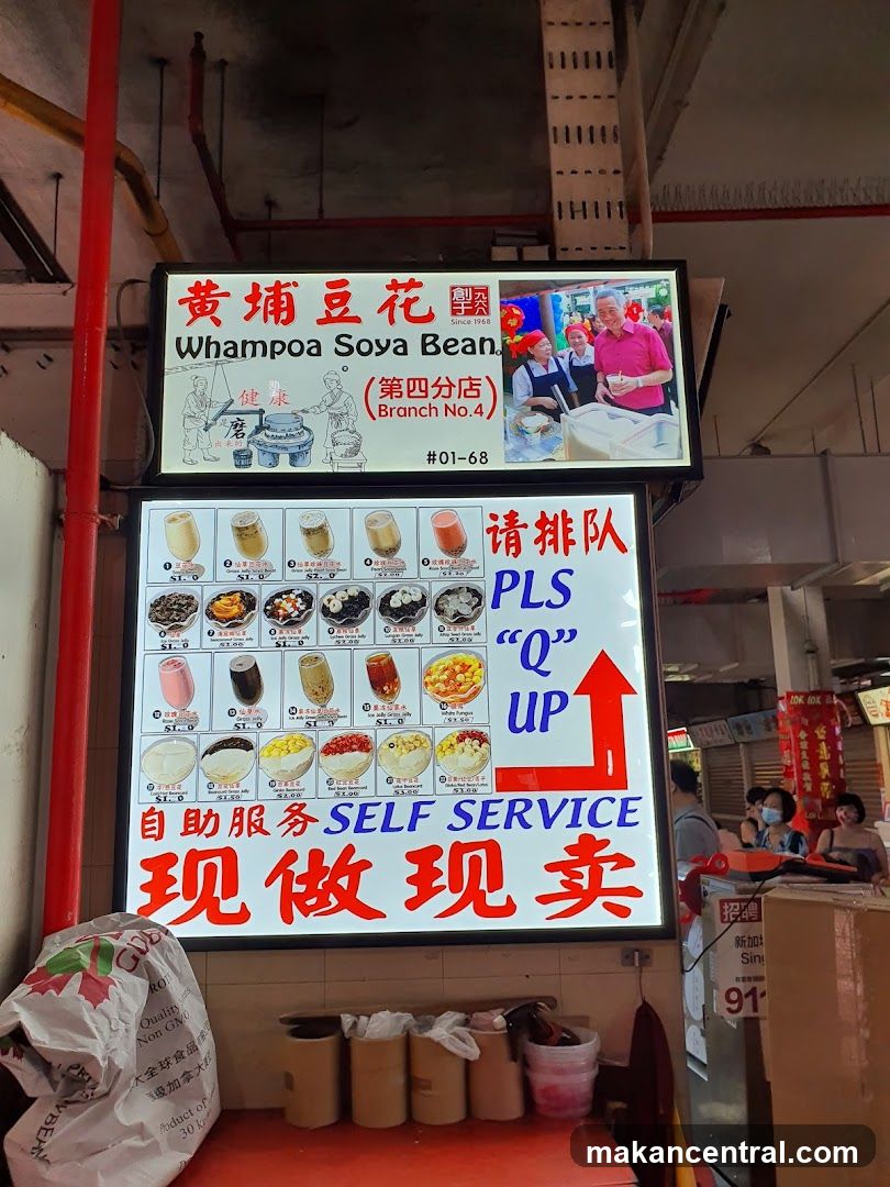 Whampoa Soya Bean Menu