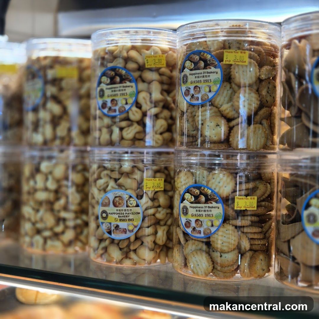 Assorted Cookies in Jars