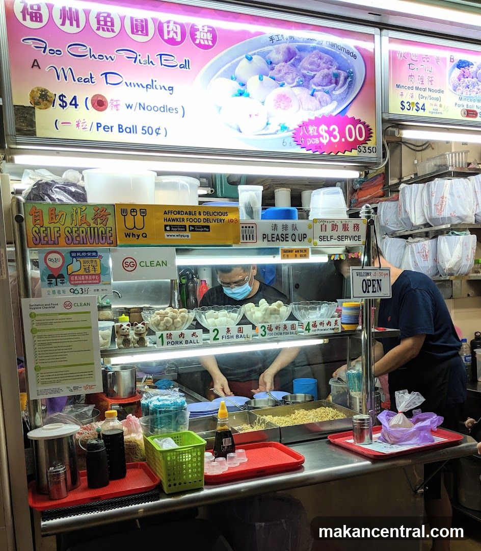 Hawker Stall with Food Display
