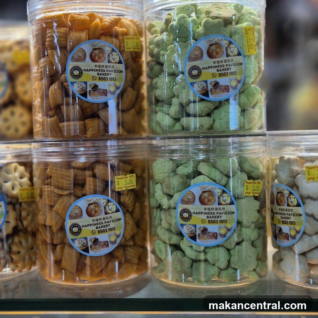 Assorted Cookies in Jars