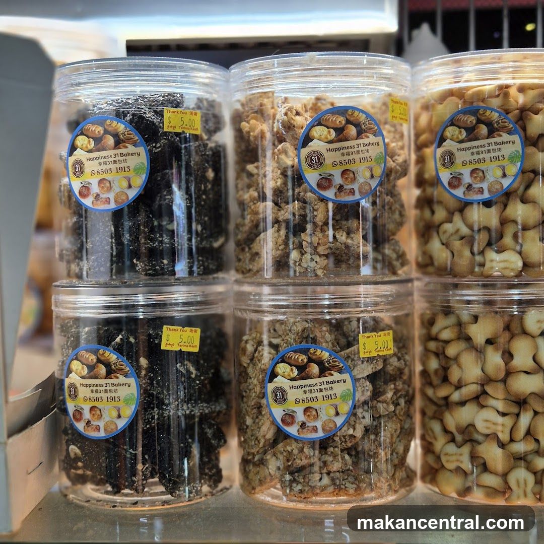 Assorted Baked Goods in Jars