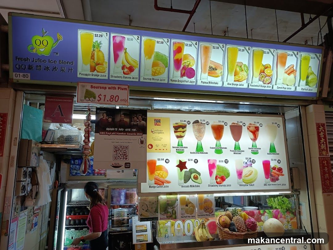 Fresh Juice Ice Blend Menu