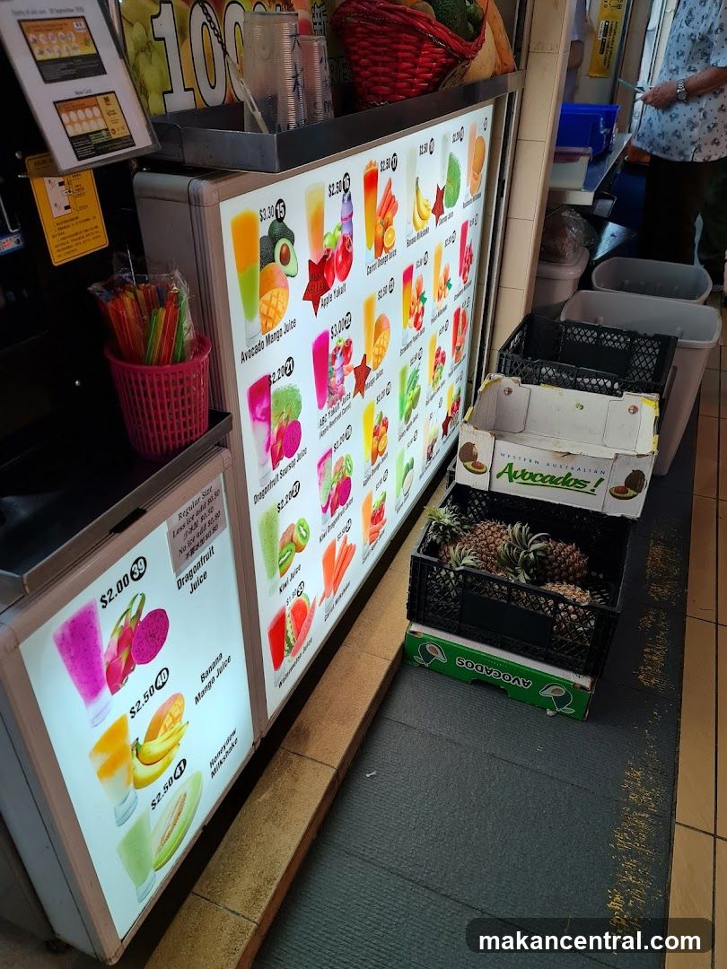 Juice Menu