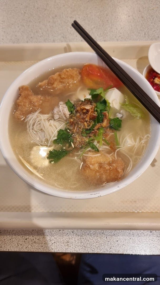Noodle Soup with Fried Fish