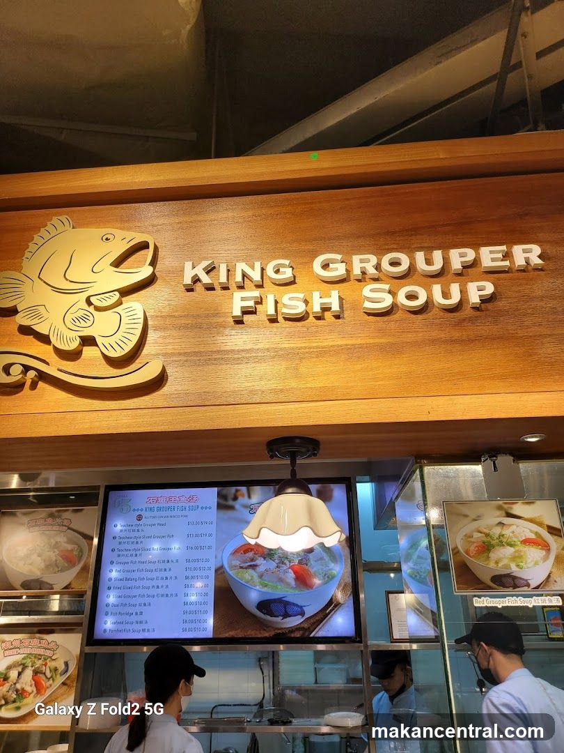 King Grouper Fish Soup Menu