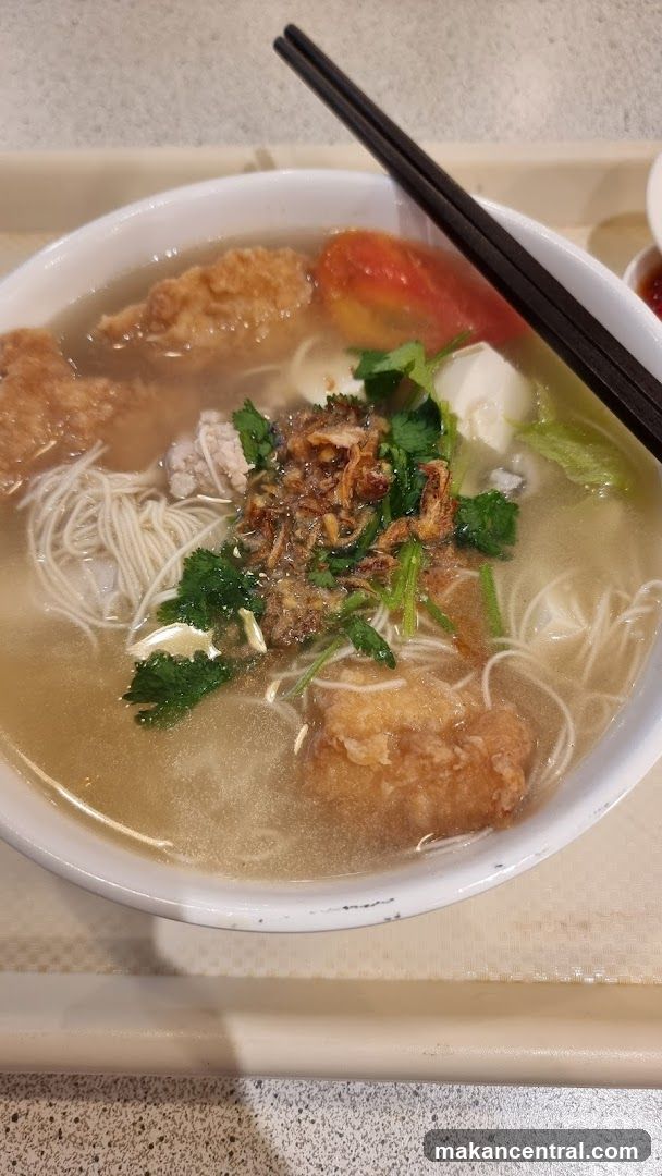 Noodle Soup with Fried Fish