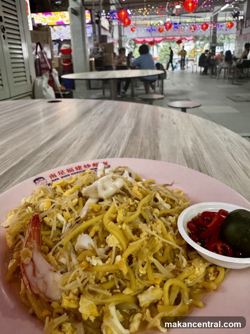 Hokkien Mee with Chili and Lime