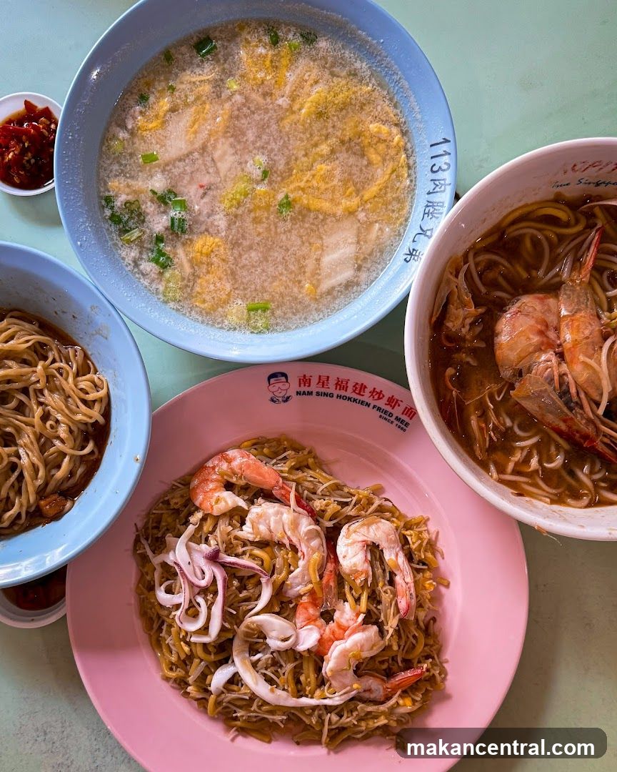 Hokkien Mee and Soup