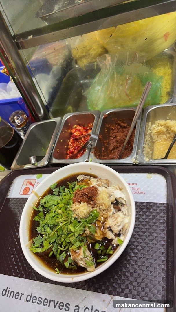 Chicken Rice Dish with Condiments