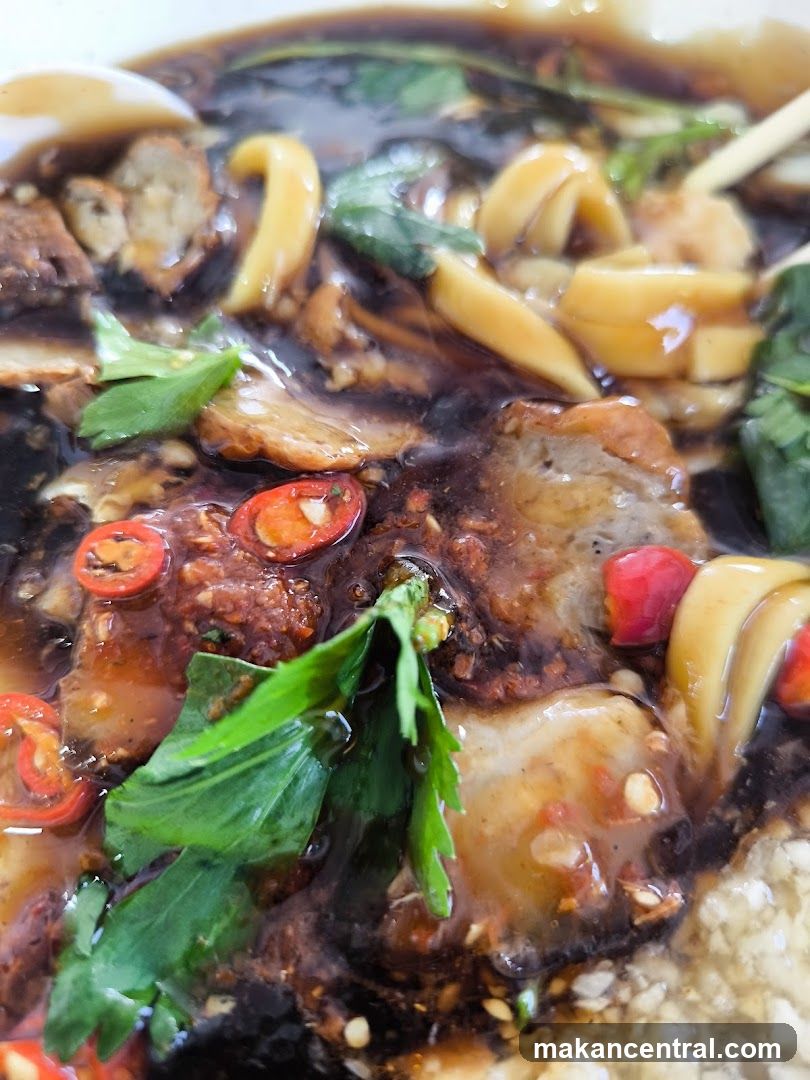 Close-up of a noodle dish