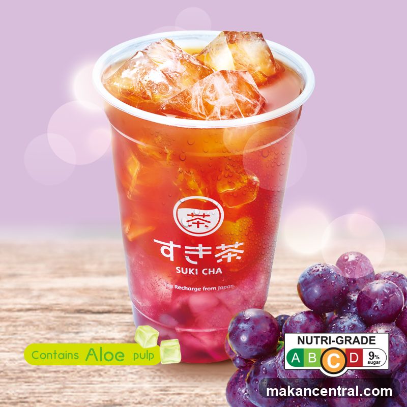Suki Cha Drink with Grapes
