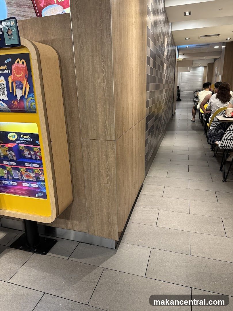 McDonald's Interior with Digital Menu