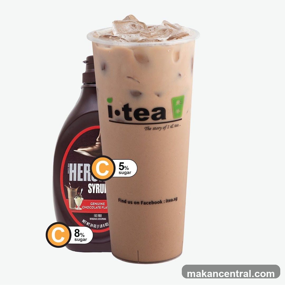 I-tea Chocolate Drink with Hershey's Syrup