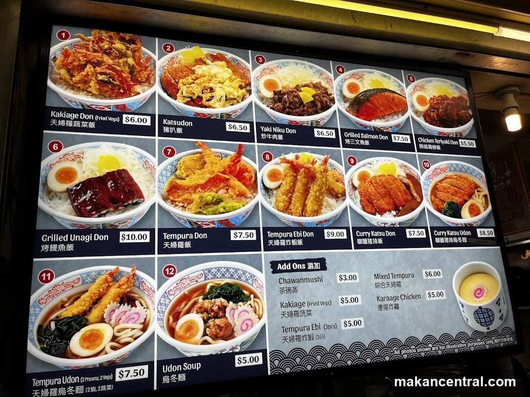 Japanese Food Menu