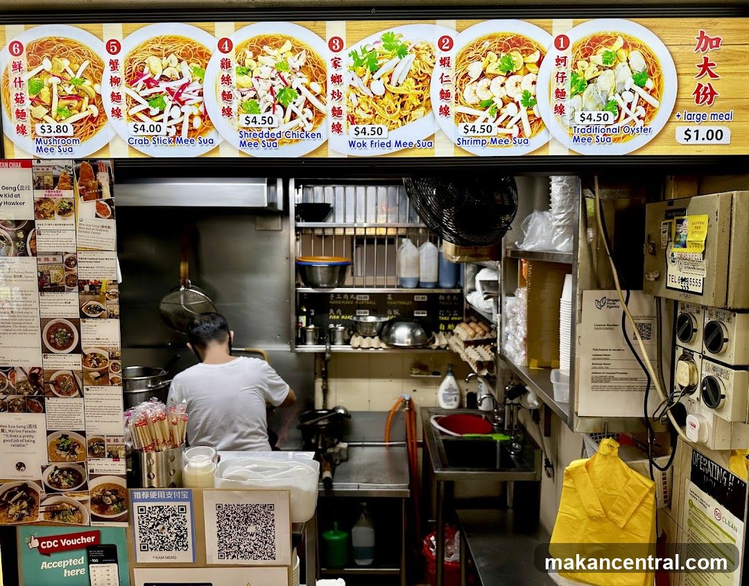 Food Stall Menu and Kitchen