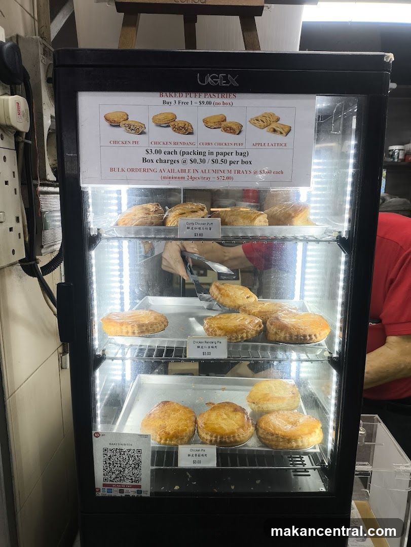 Baked Puff Pastries Display