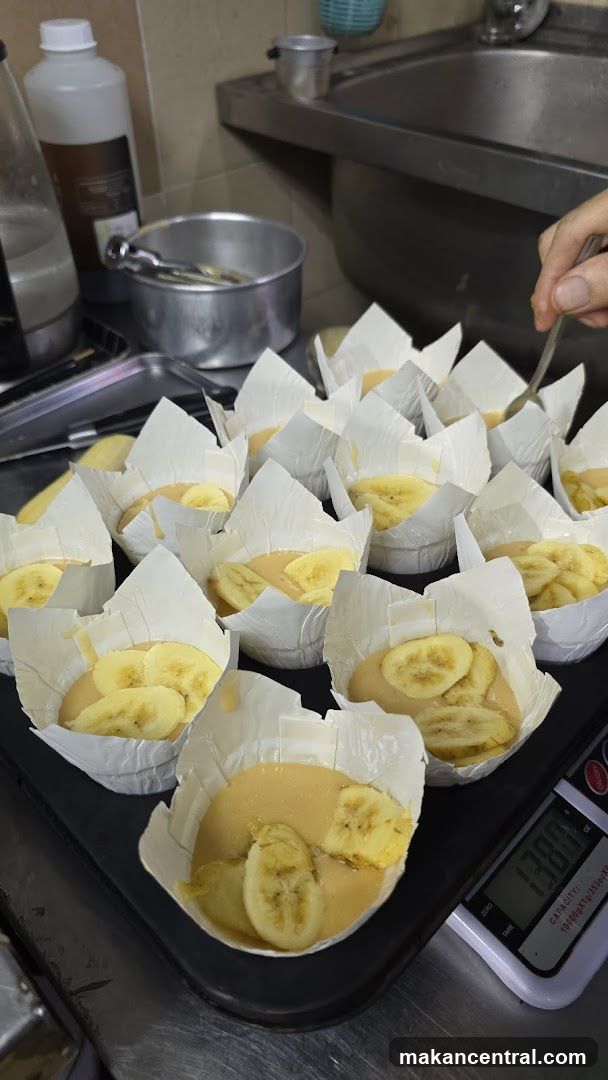 Banana Muffins Being Prepared
