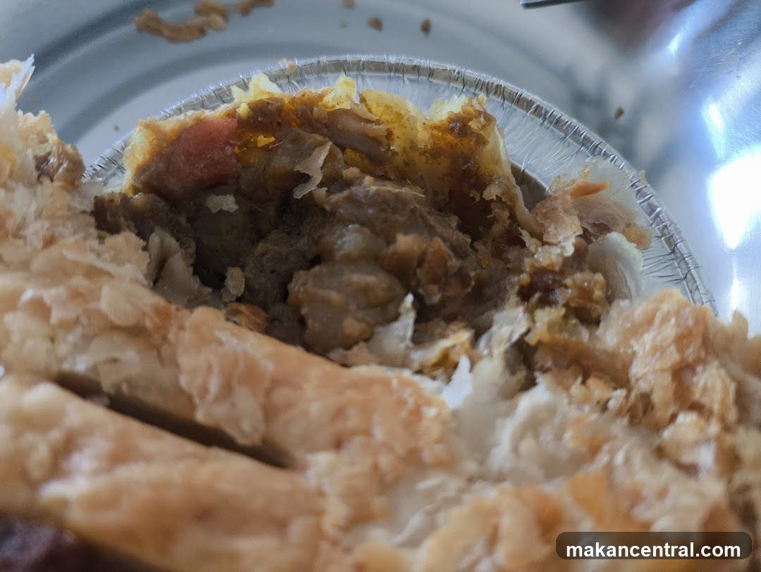 Close-up of a Savory Pie Filling