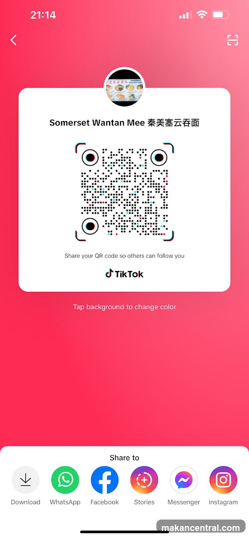 Somerset Wantan Mee QR Code