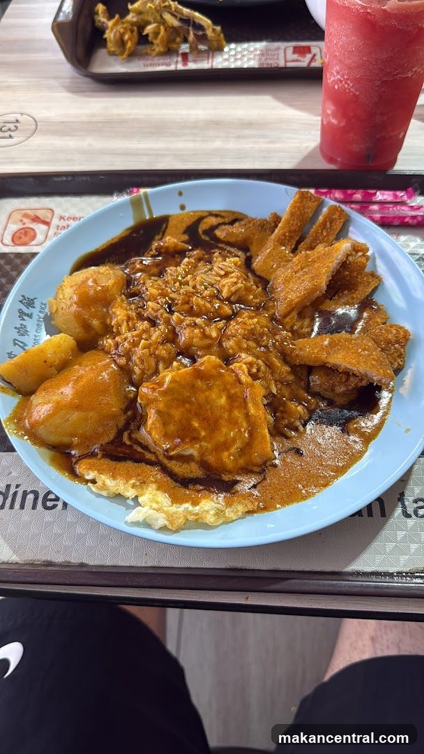 Curry Rice with Fried Pork and Potatoes