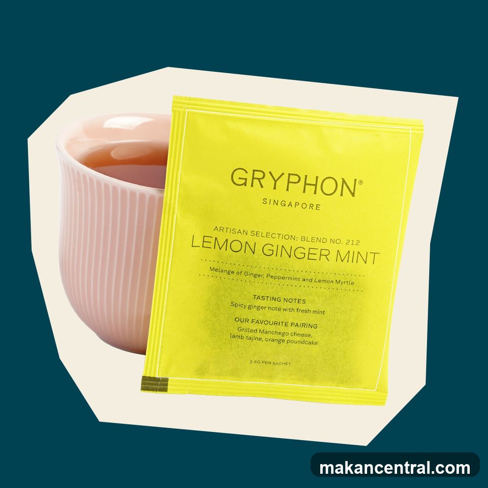 Gryphon Lemon Ginger Mint Tea Sachet