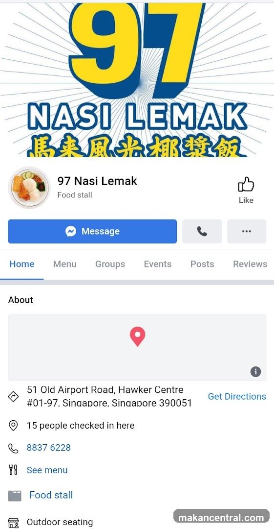 97 Nasi Lemak Facebook Page