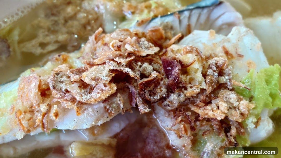 Fish Soup with Fried Shallots