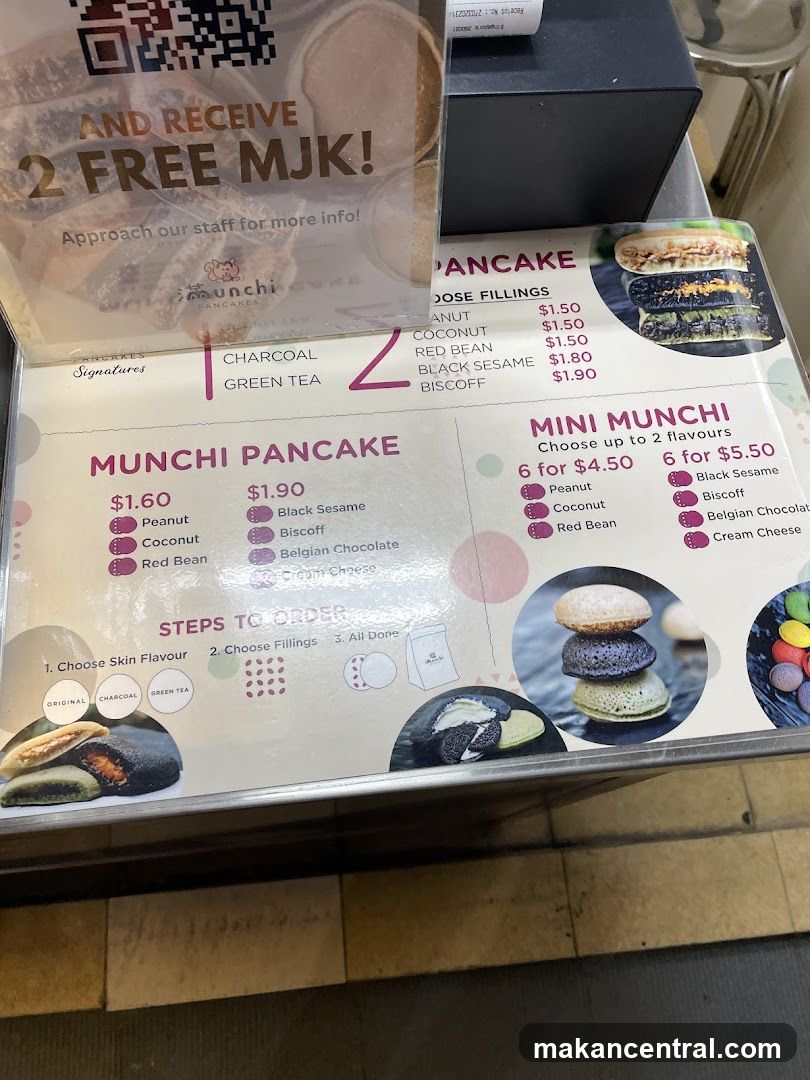 Munchi Pancake Menu