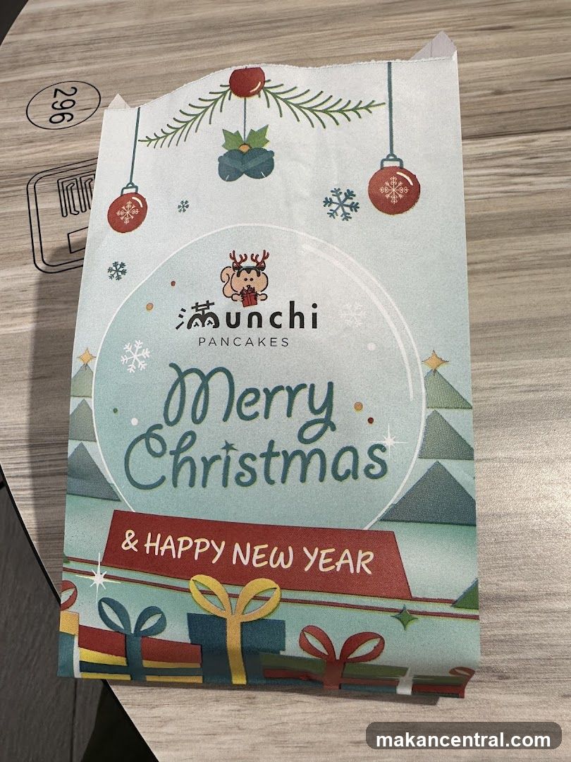 Christmas themed paper bag