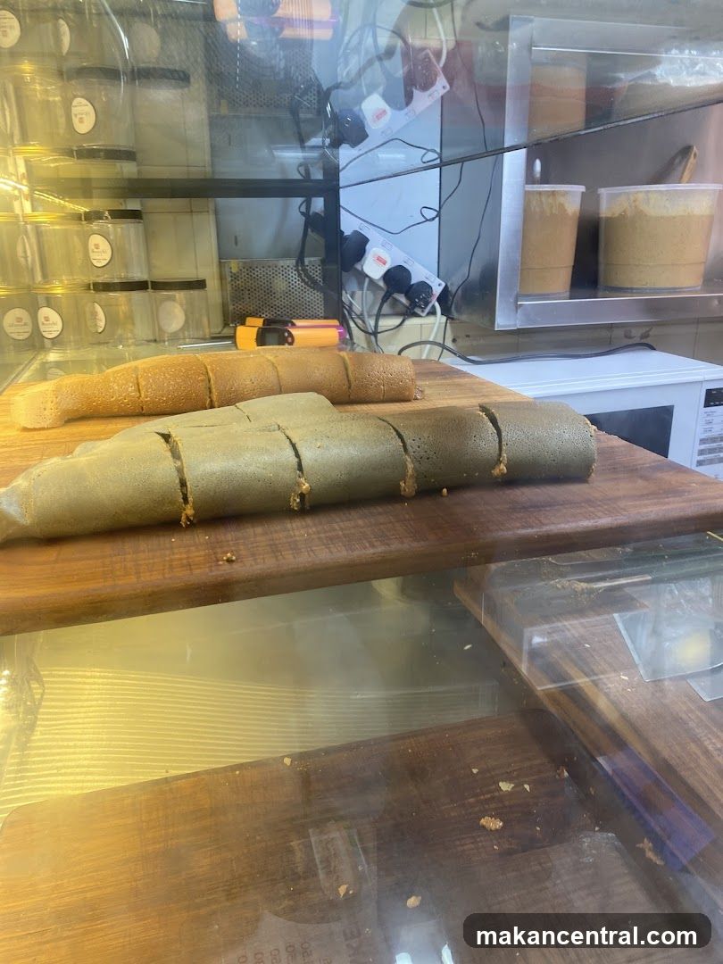 Rolled Pastries in Display Case