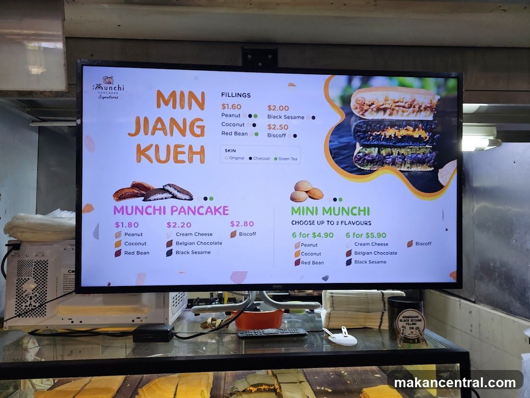 Munchi Pancakes Menu