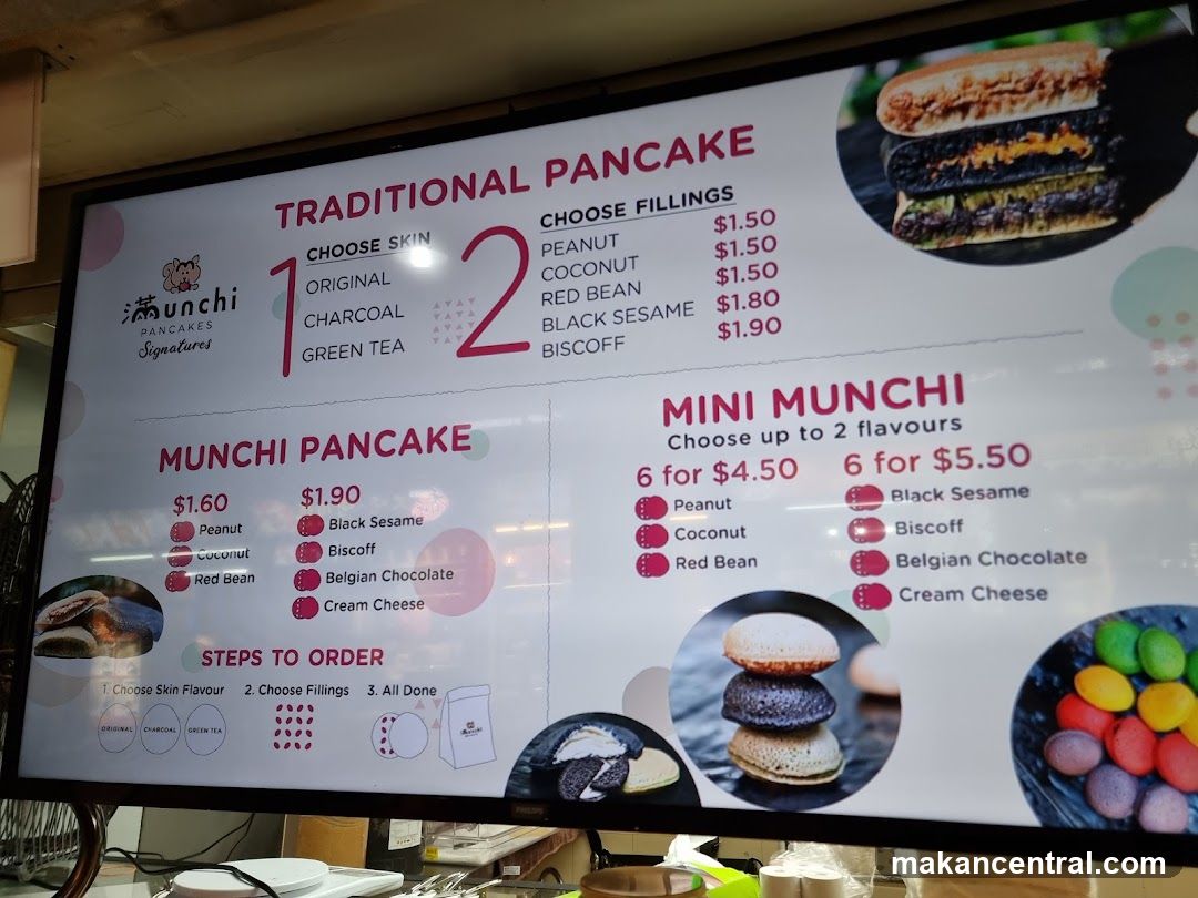 Munchi Pancakes Menu