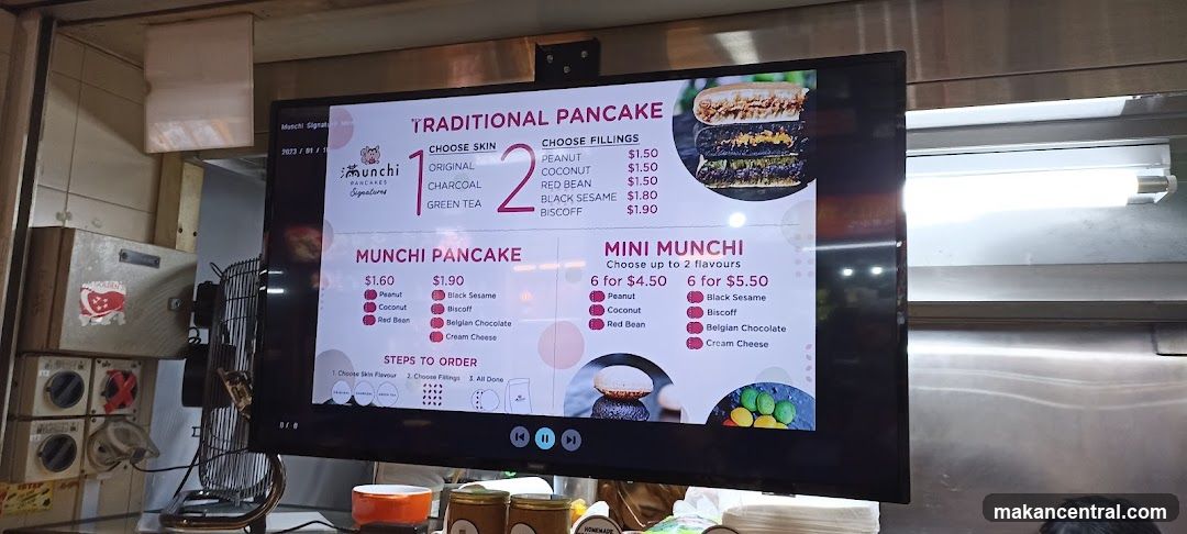 Munchi Pancakes Menu