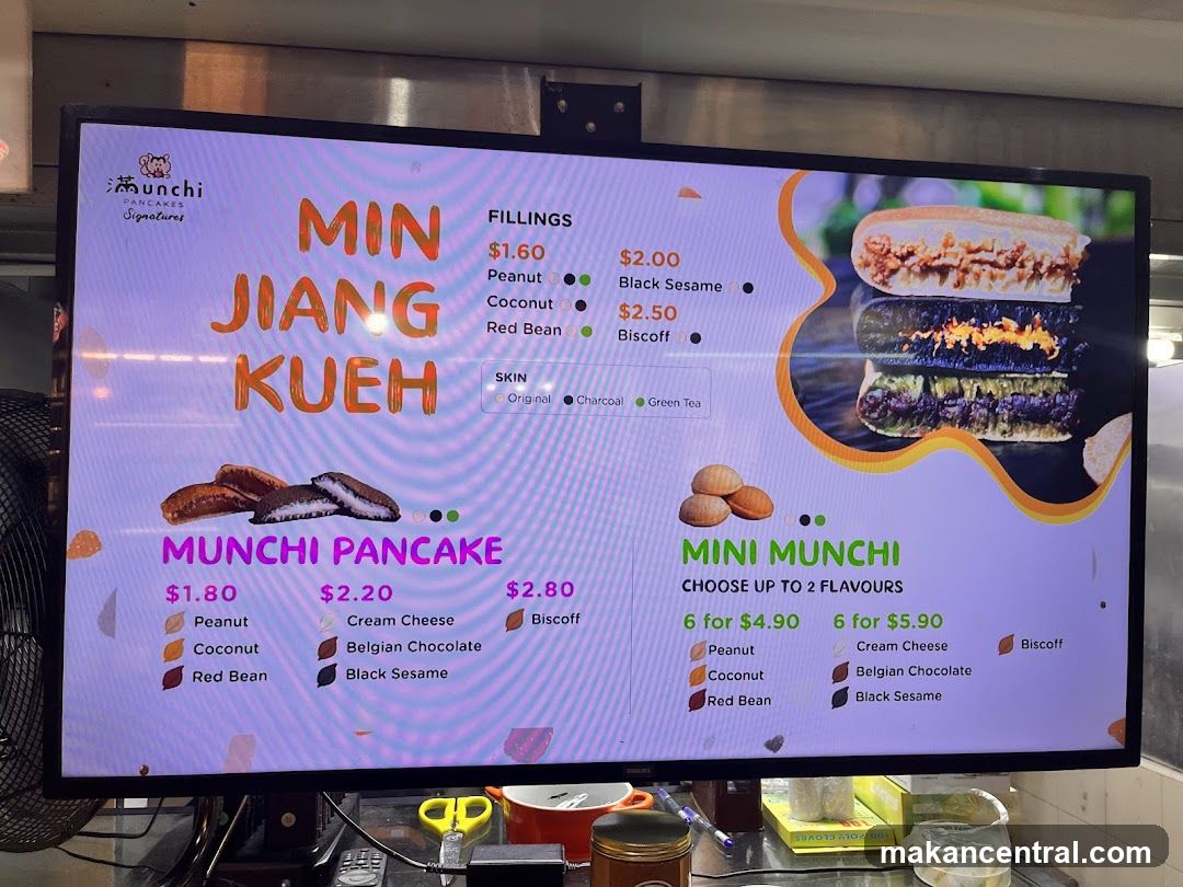 Munchi Pancakes Menu