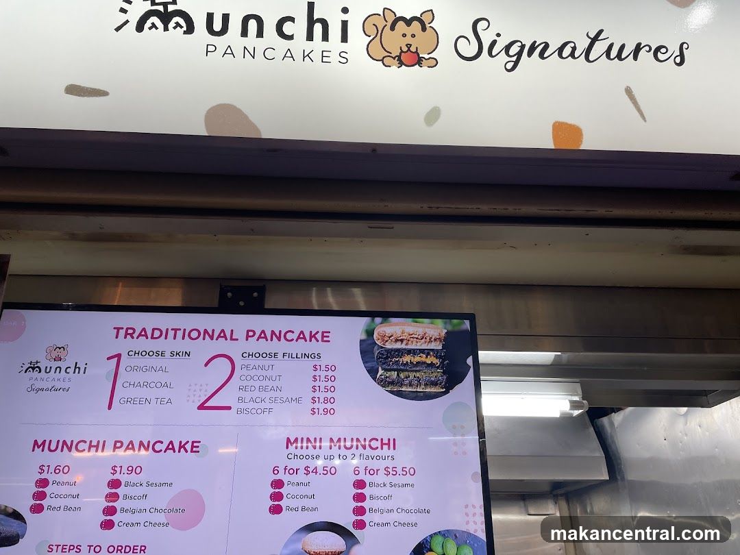 Munchi Pancakes Menu