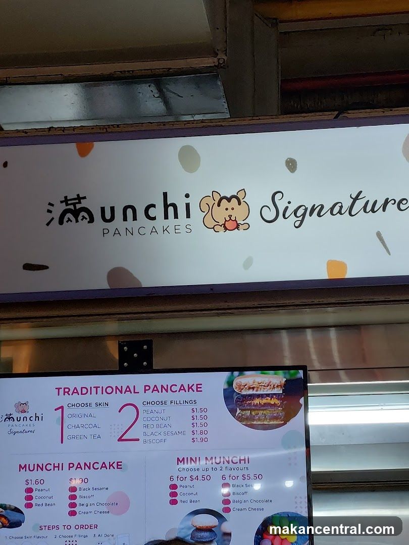 Munchi Pancakes Menu