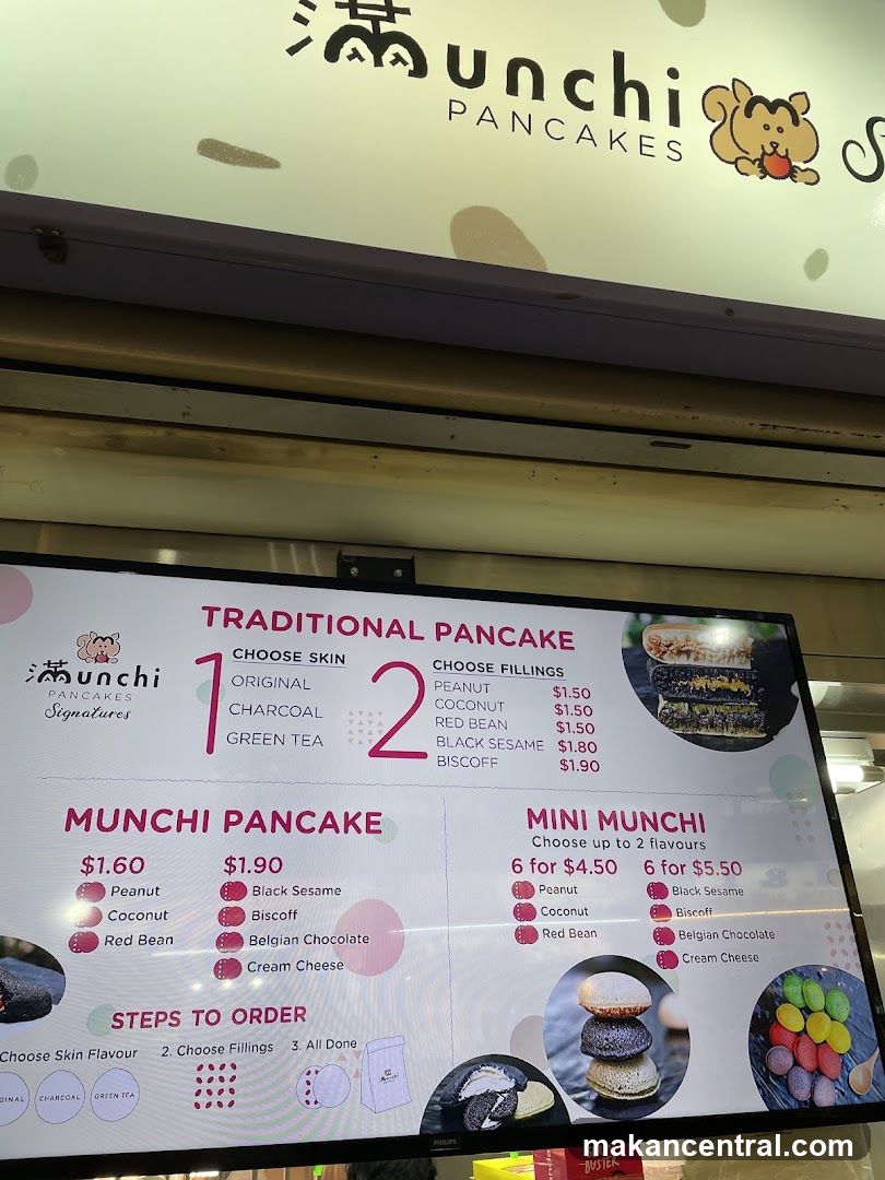 Munchi Pancakes Menu