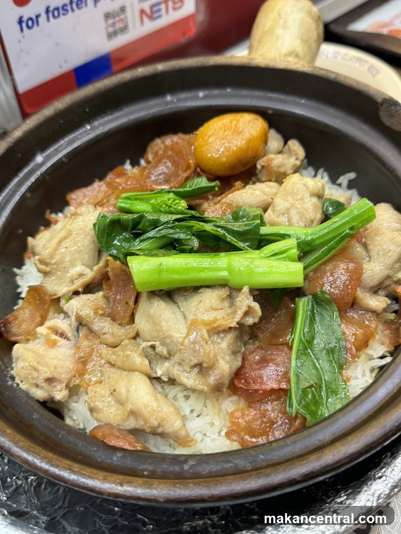 Claypot Rice with Chicken and Chinese Sausage