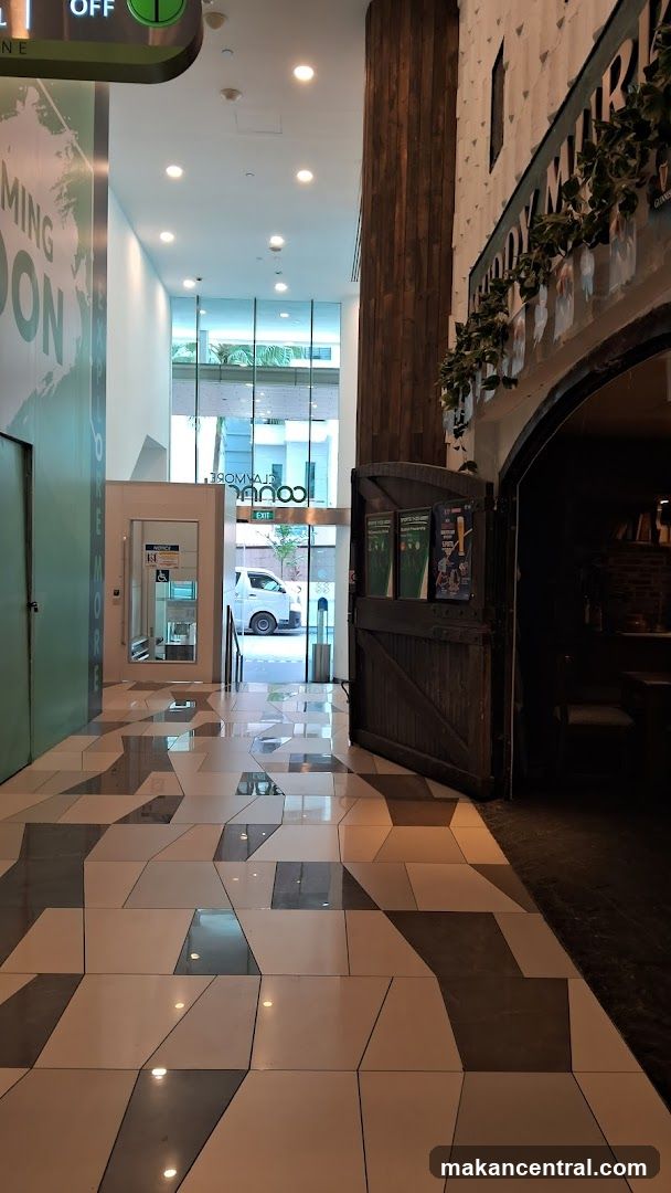 Pub Entrance with Decorative Elements