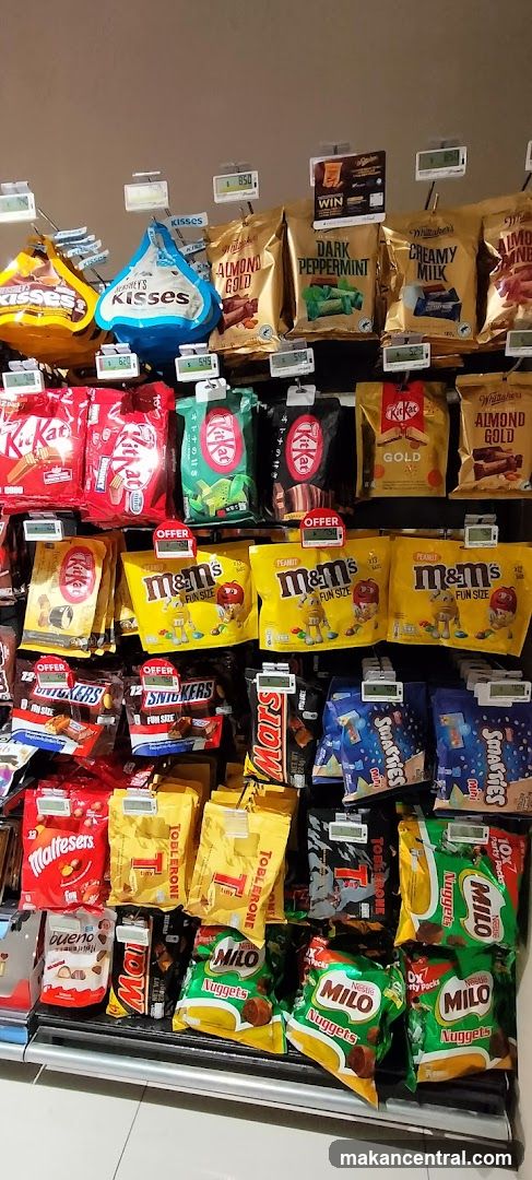 Assortment of Candy Bars and Snacks