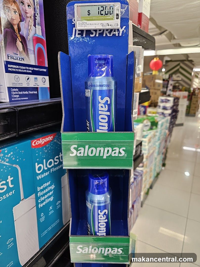 Salonpas Jet Spray Display