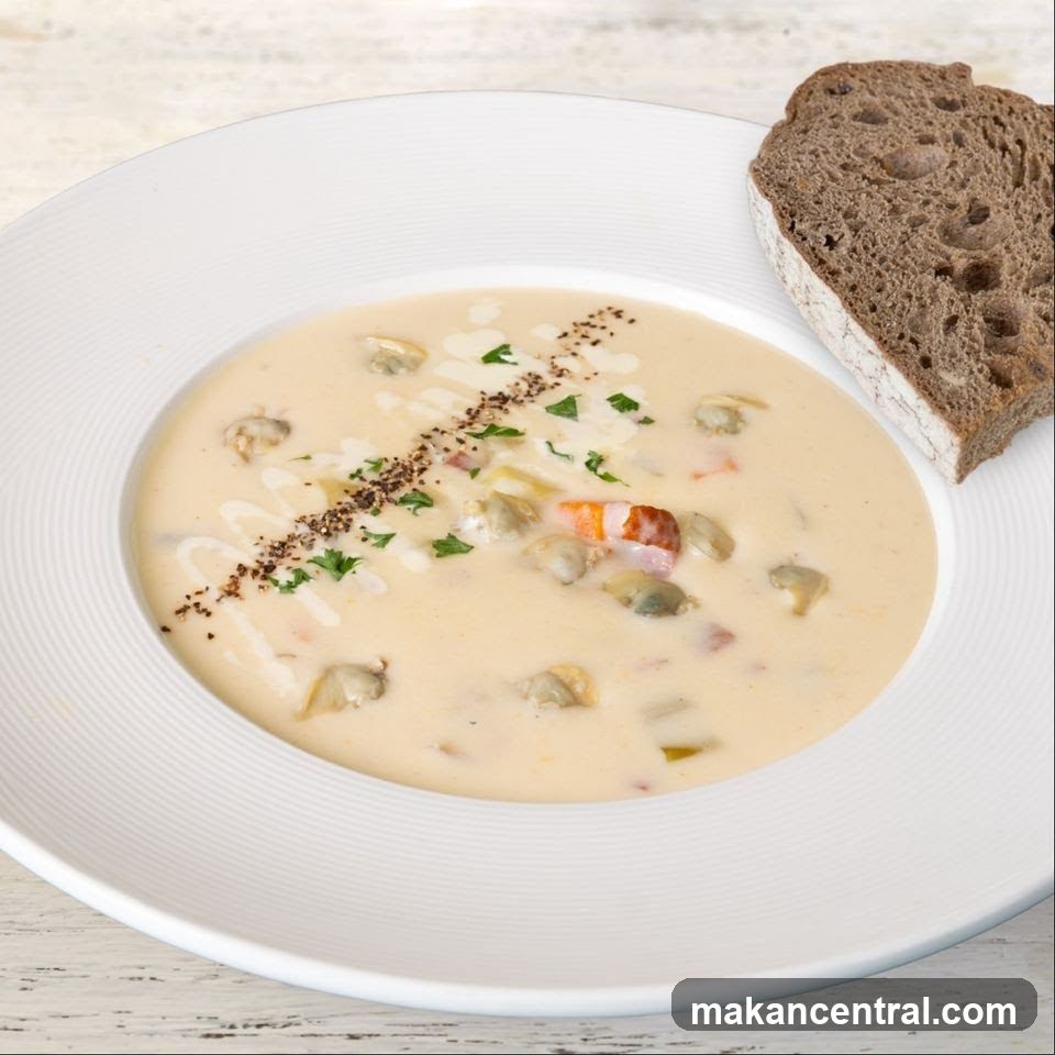 Seafood Chowder with Bread